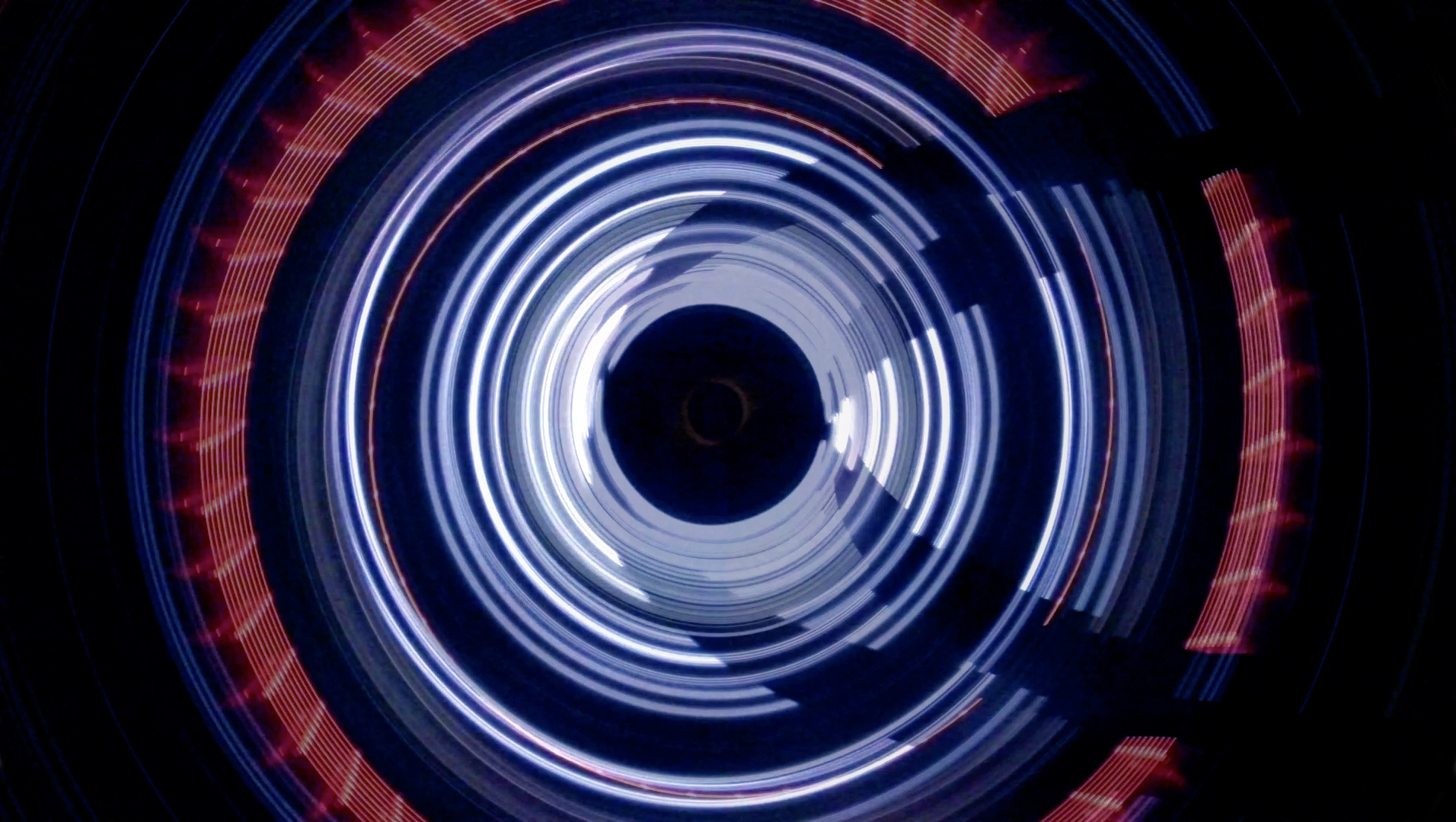 watch hypnotic light tunnels captured with a tire s hypnotic lights